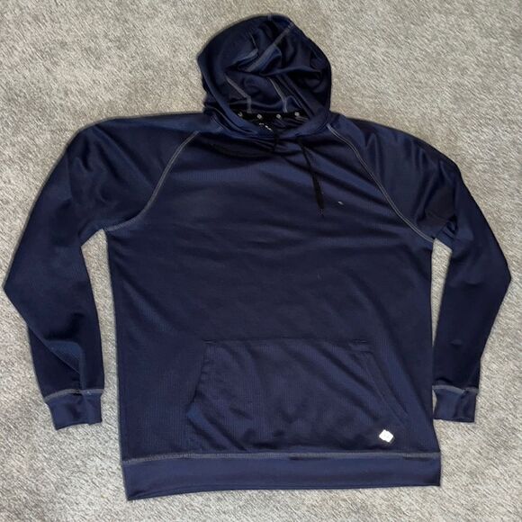 Zelos Blue Hooded pullover men’s  Hoodie sweatshirt M - Picture 1 of 4